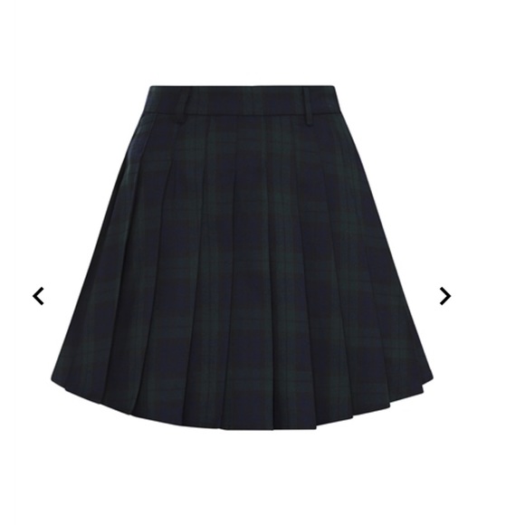 NWT Collectif Daria Blackwatch Pleated Mini Skirt - Picture 2 of 10